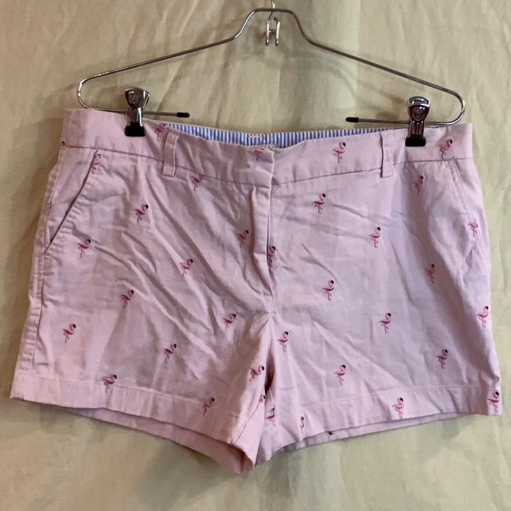 Pink Flamingo Print Women's Shorts